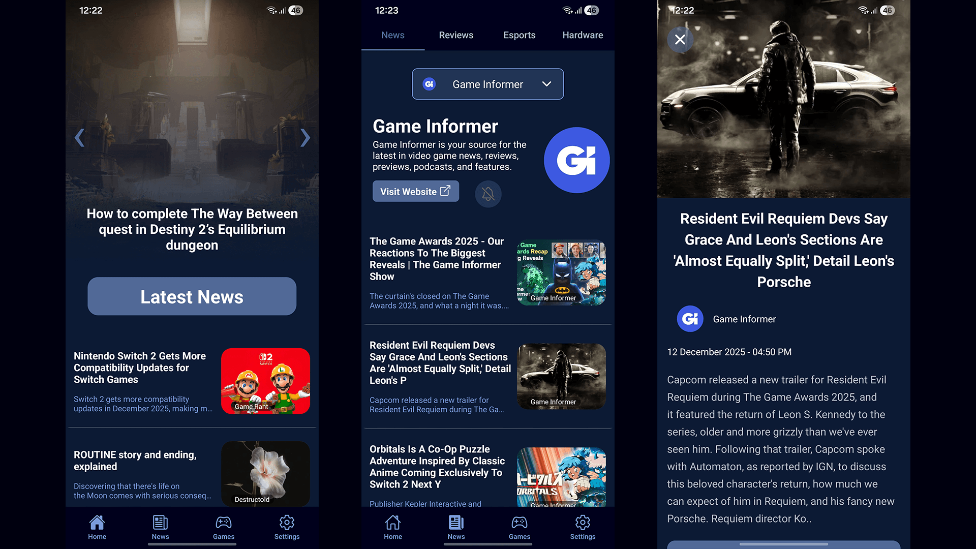 Automated Gaming Content Aggregator & Tracker App screenshot 1